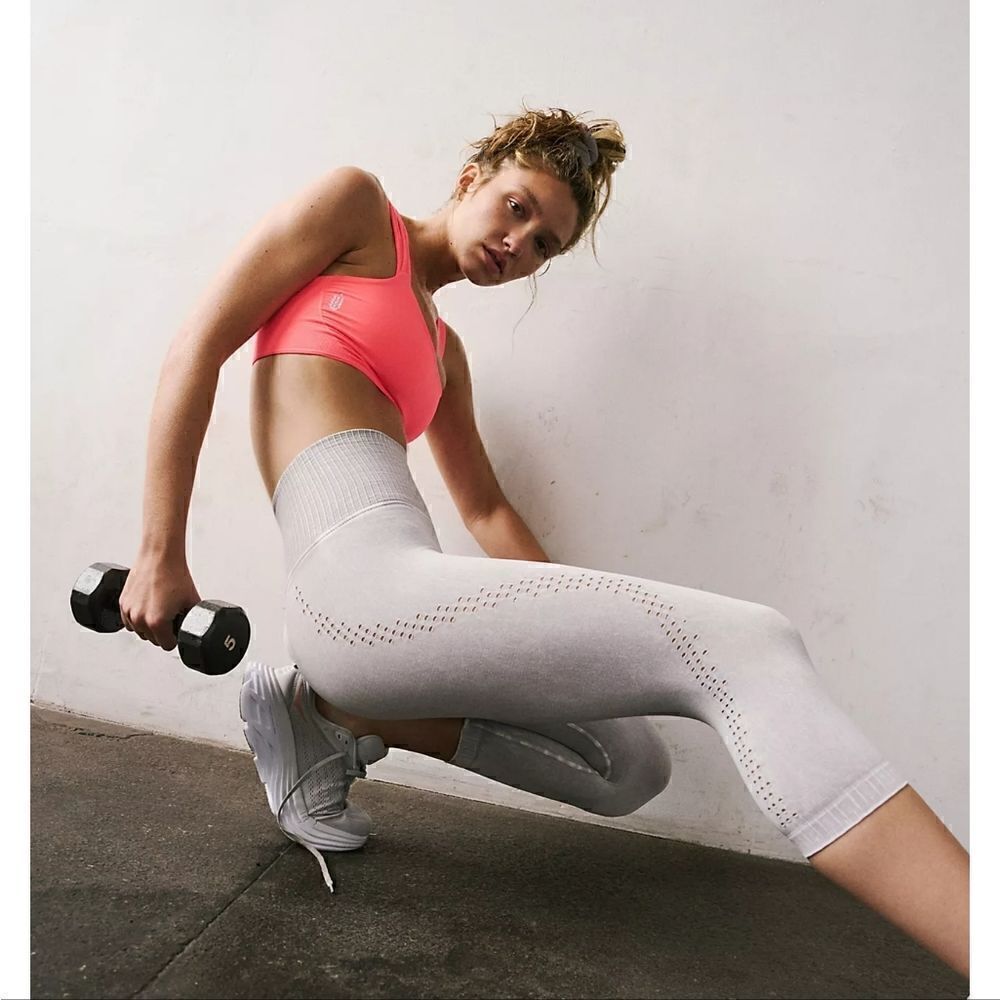 Free People Good Karma Crop Leggings XS/S Ice Grey